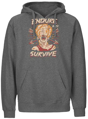 Endure and Survive - game, games, gaming, ellie, joel, Last, gamer, zombie, videogame, abby, clicker, firefly, horror, joel and ellie, scary, cordyceps, infected - Fairtrade Hoodie