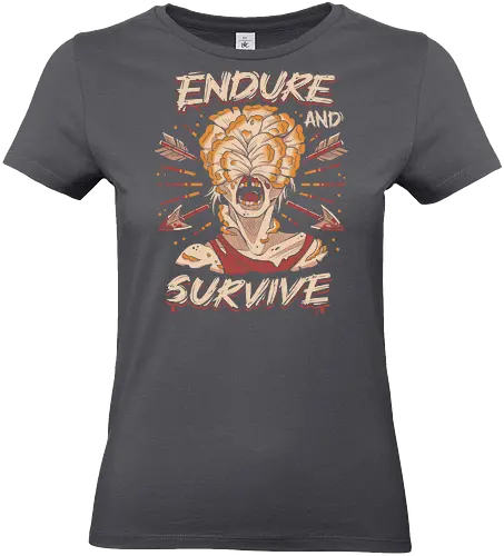 Endure and Survive - game, games, gaming, ellie, joel, Last, gamer, zombie, videogame, abby, clicker, firefly, horror, joel and ellie, scary, cordyceps, infected - Standard T-Shirt (Frauen)