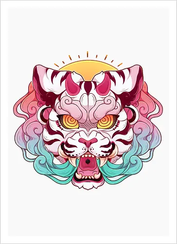 Kitsune Mask- Tiger