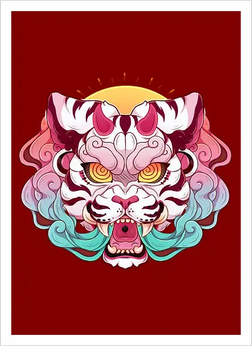 Kitsune Mask- Tiger