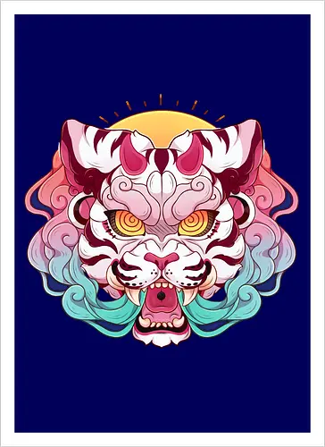 Kitsune Mask- Tiger