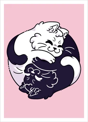 Ying Yang Cats