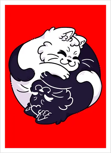 Ying Yang Cats