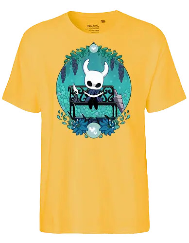 Bug Knight - game, gamer, castlecore, indie game, indie, hollow, Bug Knight, blue, cozy, Bounty Hunter, metroidvania, video game, games, gaming, ghost, little ghost, knight - Fairtrade T-Shirt
