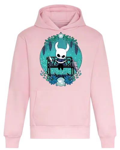 Bug Knight - game, gamer, castlecore, indie game, indie, hollow, Bug Knight, blue, cozy, Bounty Hunter, metroidvania, video game, games, gaming, ghost, little ghost, knight - Heavyweight Hoodie