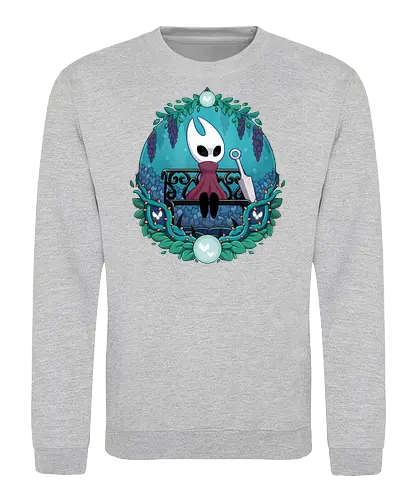Hornet - game, gamer, indie game, indie, hollow, Bug Knight, Bounty Hunter, metroidvania, video game, games, gaming, ghost, little ghost, knight, castlecore, blue, cozy, hornet, quirrel - Sweatshirt