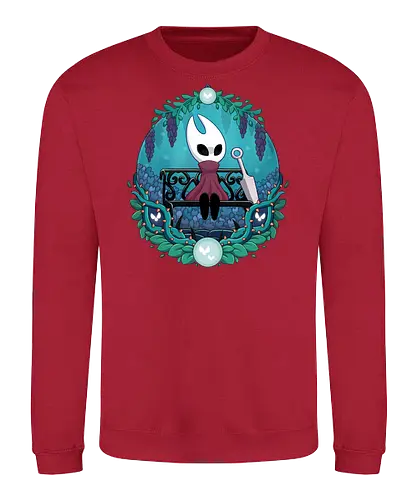 Hornet - game, gamer, indie game, indie, hollow, Bug Knight, Bounty Hunter, metroidvania, video game, games, gaming, ghost, little ghost, knight, castlecore, blue, cozy, hornet, quirrel - Sweatshirt