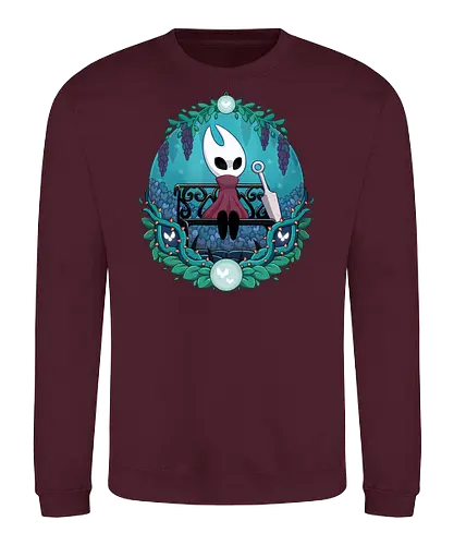 Hornet - game, gamer, indie game, indie, hollow, Bug Knight, Bounty Hunter, metroidvania, video game, games, gaming, ghost, little ghost, knight, castlecore, blue, cozy, hornet, quirrel - Sweatshirt