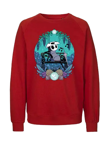 Quirrel - game, gamer, indie game, indie, hollow, Bug Knight, Bounty Hunter, metroidvania, video game, games, gaming, ghost, silksong, little ghost, knight, castlecore, blue, cozy, hornet, quirrel - Fairtrade Sweatshirt