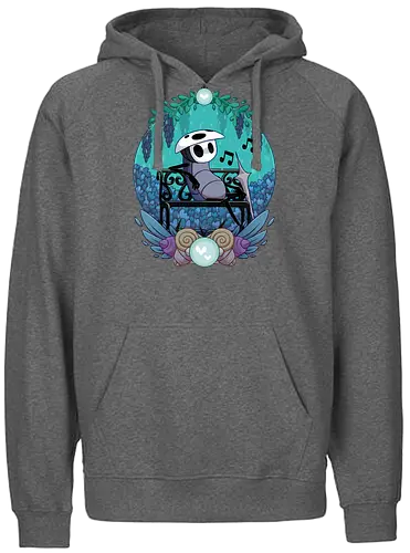 Quirrel - game, gamer, indie game, indie, hollow, Bug Knight, Bounty Hunter, metroidvania, video game, games, gaming, ghost, silksong, little ghost, knight, castlecore, blue, cozy, hornet, quirrel - Fairtrade Hoodie
