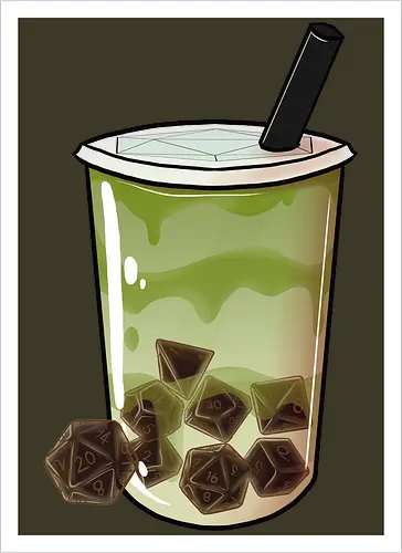 Dice Boba Matcha