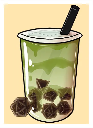 Dice Boba Matcha