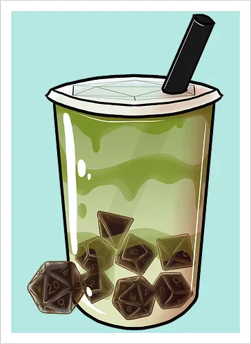 Dice Boba Matcha