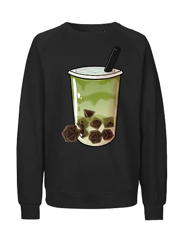 Dice Boba Matcha - boba, matcha, tee, bubble tea, würfel, dice - Fairtrade Sweatshirt