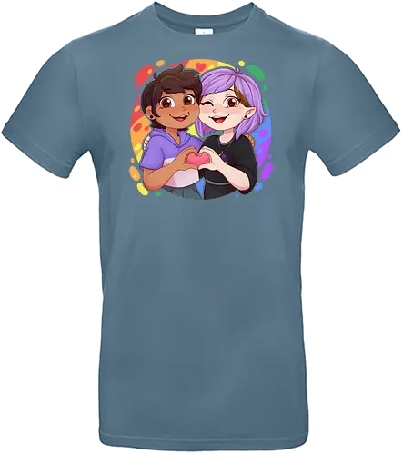 Lumity - luz, LGBTQIA+, LGBT, pride, pride, lesbians, gay, cartoon, trans, drag queen, love, pride characters, pride month, witch, lumity, toh, magic stuff, magic, couple, owl, the bird house - Standard T-Shirt