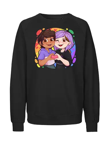 Lumity - luz, LGBTQIA+, LGBT, pride, pride, lesbians, gay, cartoon, trans, drag queen, love, pride characters, pride month, witch, lumity, toh, magic stuff, magic, couple, owl, the bird house - Fairtrade Sweatshirt