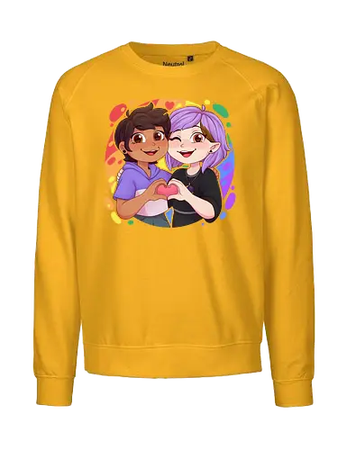 Lumity - luz, LGBTQIA+, LGBT, pride, pride, lesbians, gay, cartoon, trans, drag queen, love, pride characters, pride month, witch, lumity, toh, magic stuff, magic, couple, owl, the bird house - Fairtrade Sweatshirt