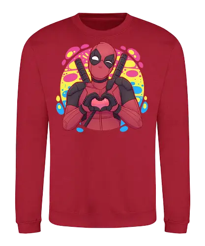 Lovepool - luz, LGBTQIA+, LGBT, pride, lesbians, gay, cartoon, drag queen, love, pride characters, pride month, trans, pansexual, pansexuality, hero, anti hero - Sweatshirt
