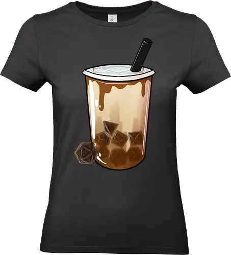 Dice Boba, Brown Sugar - boba, brown sugar, tee, bubble tea, würfel, dice, brauner zucker, milchtee - Standard T-Shirt (Frauen)