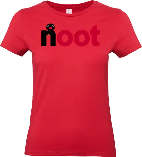 Nootella! - pingu, penguin, clay, nostalgia, nutella, funny, cream, chocolate, logo, mashup - Standard T-Shirt (Frauen)