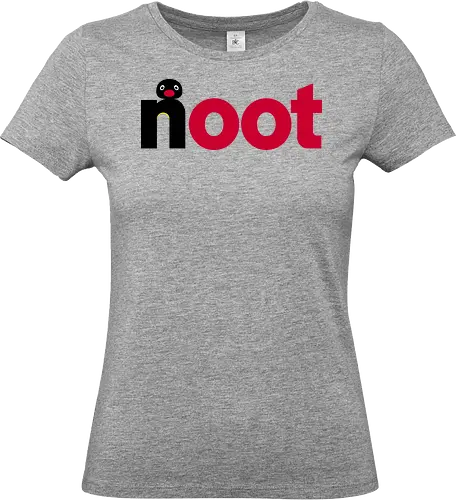 Nootella! - pingu, penguin, clay, nostalgia, nutella, funny, cream, chocolate, logo, mashup - Standard T-Shirt (Frauen)