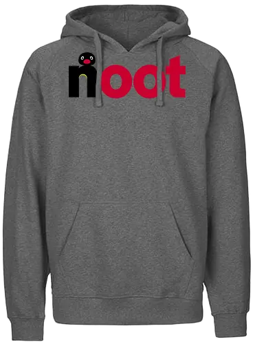 Nootella! - pingu, penguin, clay, nostalgia, nutella, funny, cream, chocolate, logo, mashup - Fairtrade Hoodie