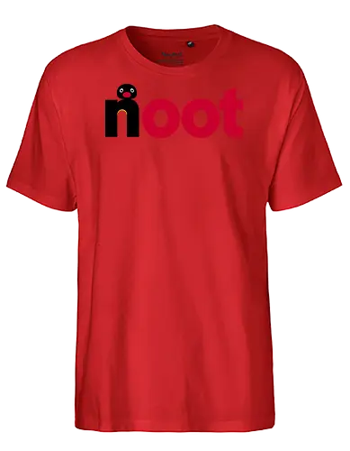 Nootella! - pingu, penguin, clay, nostalgia, nutella, funny, cream, chocolate, logo, mashup - Fairtrade T-Shirt