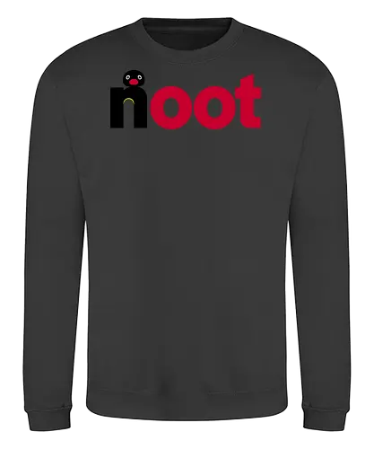 Nootella! - pingu, penguin, clay, nostalgia, nutella, funny, cream, chocolate, logo, mashup - Sweatshirt