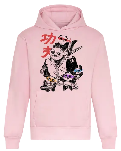 Kung Fu Panda Three - Panda, Kung fu panda, Dreamworks - Heavyweight Hoodie
