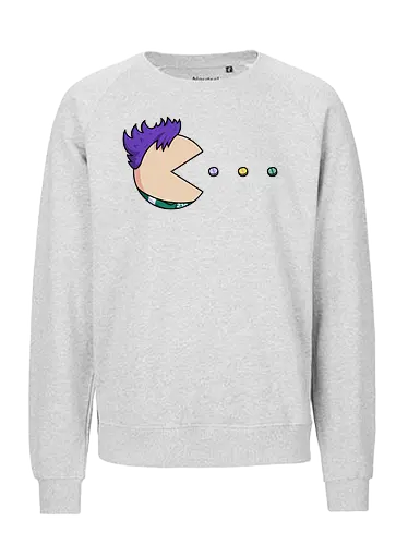 Pill-Man! - squid-game, gaming, arcade, pac-man, Retrogaming, mashup, series - Fairtrade Sweatshirt