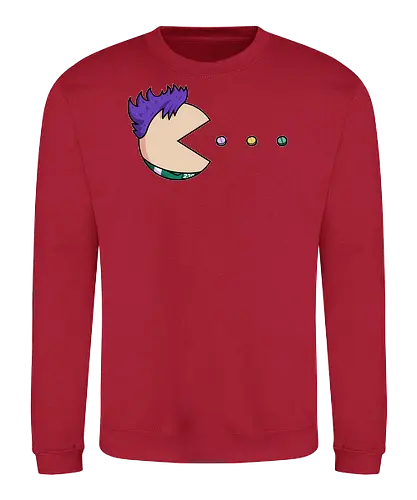 Pill-Man! - squid-game, gaming, arcade, pac-man, Retrogaming, mashup, series - Sweatshirt