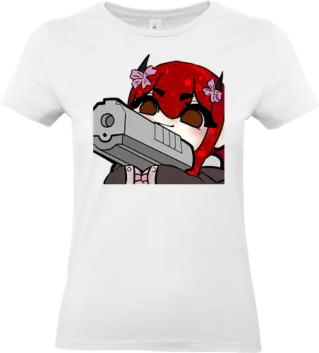 Nina mit pistole - Yuzuh1r4, Xlxwnz, safespace, dbd, gaming, streaming, twitch - Standard T-Shirt (Frauen)