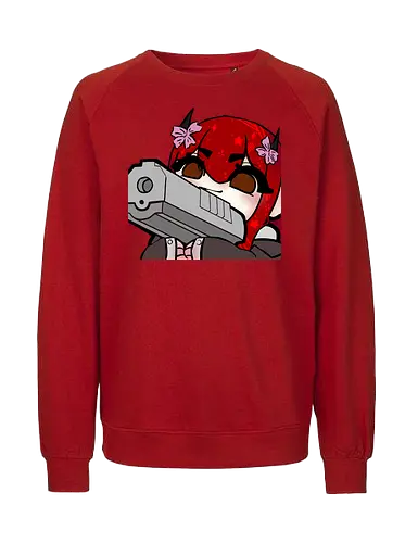 Nina mit pistole - Yuzuh1r4, Xlxwnz, safespace, dbd, gaming, streaming, twitch - Fairtrade Sweatshirt