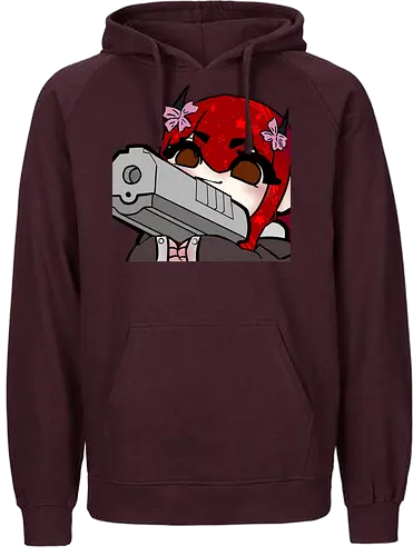 Nina mit pistole - Yuzuh1r4, Xlxwnz, safespace, dbd, gaming, streaming, twitch - Fairtrade Hoodie