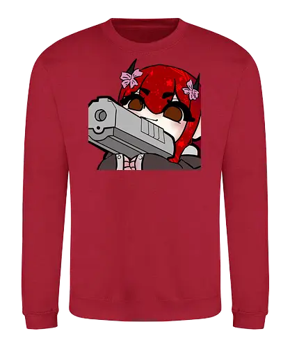 Nina mit pistole - Yuzuh1r4, Xlxwnz, safespace, dbd, gaming, streaming, twitch - Sweatshirt