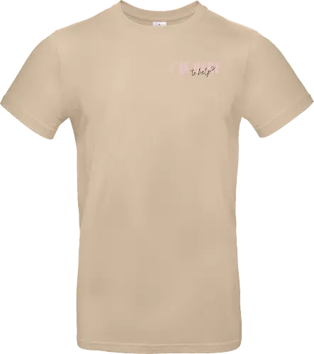 Here To Help - Rosa mit schwarzer Schrift - Standard T-Shirt