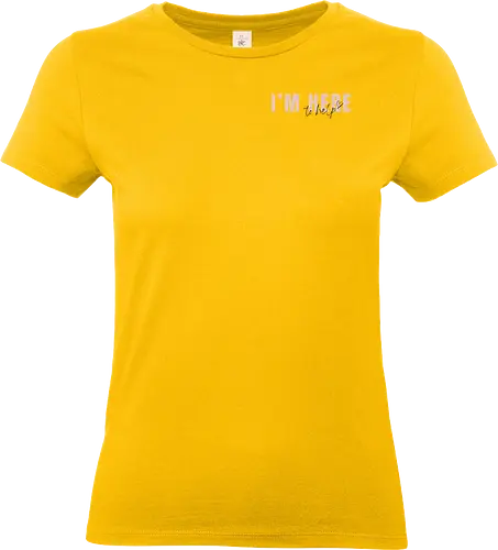 Here To Help - Rosa mit schwarzer Schrift - Standard T-Shirt (Frauen)