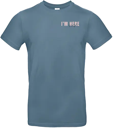 Here To Help - Rosa mit schwarzer Schrift - Standard T-Shirt