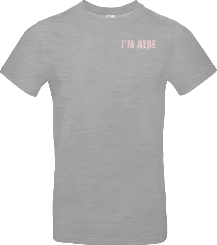 Here To Help - Rosa mit weißer Schrift - Standard T-Shirt