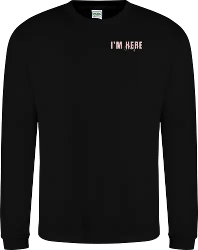 Here To Help - Rosa mit weißer Schrift