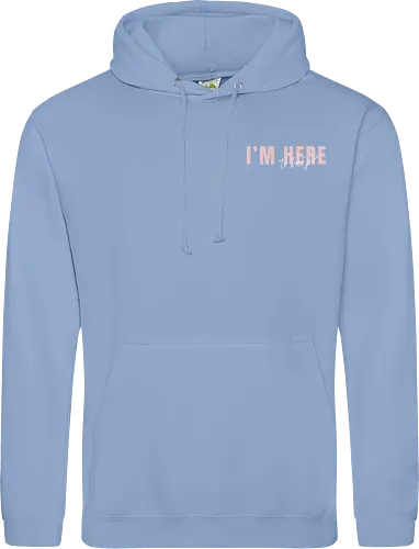 Here To Help - Rosa mit weißer Schrift - Standard Hoodie
