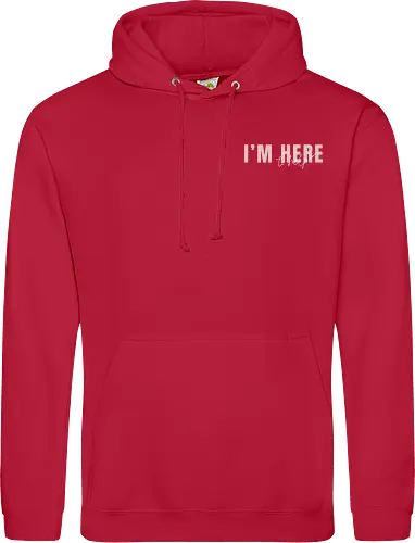Here To Help - Rosa mit weißer Schrift - Standard Hoodie