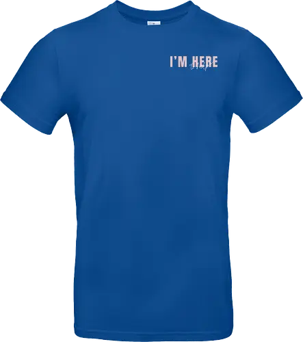 Here To Help - Rosa mit weißer Schrift - Standard T-Shirt