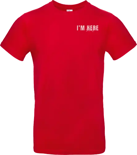 Here To Help - Rosa mit weißer Schrift - Standard T-Shirt