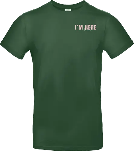 Here To Help - Rosa mit weißer Schrift - Standard T-Shirt