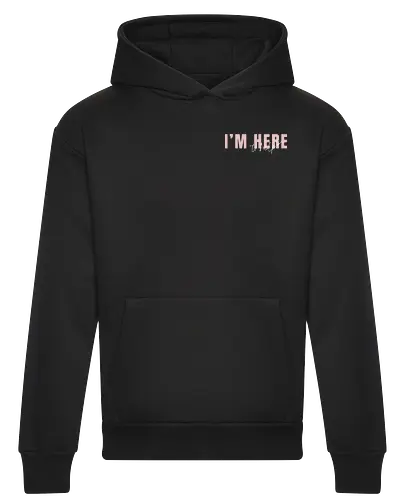 Here To Help - Rosa mit weißer Schrift