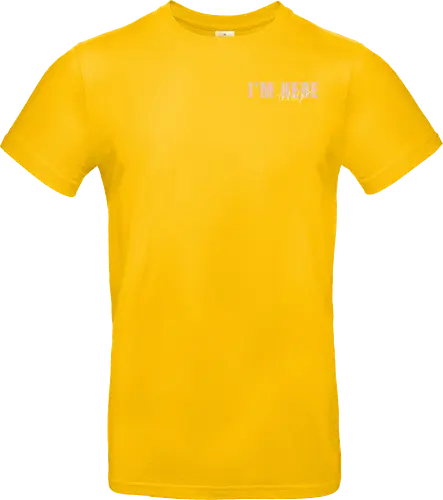 Here To Help - Rosa mit weißer Schrift - Standard T-Shirt