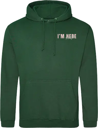 Here To Help - Rosa mit weißer Schrift - Standard Hoodie