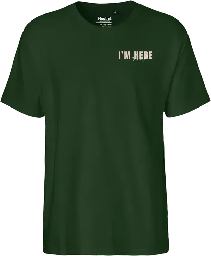 Here To Help - Rosa mit weißer Schrift - Fairtrade T-Shirt