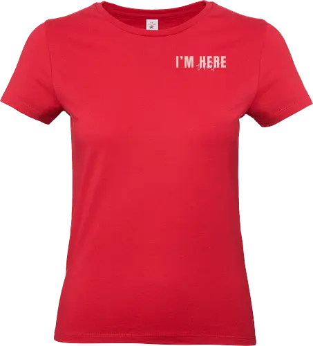 Here To Help - Rosa mit weißer Schrift - Standard T-Shirt (Frauen)